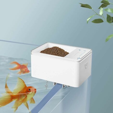 Ahlsen Automatischer Fischfutterspender, intelligenter digitaler Fischfutterspender-Timer, 70 ml batteriebetriebene automatische Fütterung für Aquarien und Aquarien, (1/5)