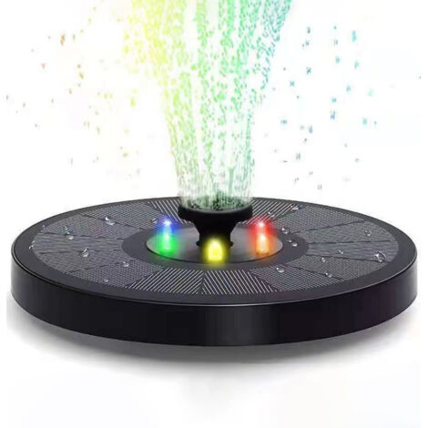 Ahlsen 3W Solarbrunnen – Solar-Teichpumpe mit LED-Licht – für Gartenteich oder Brunnen (1/5)