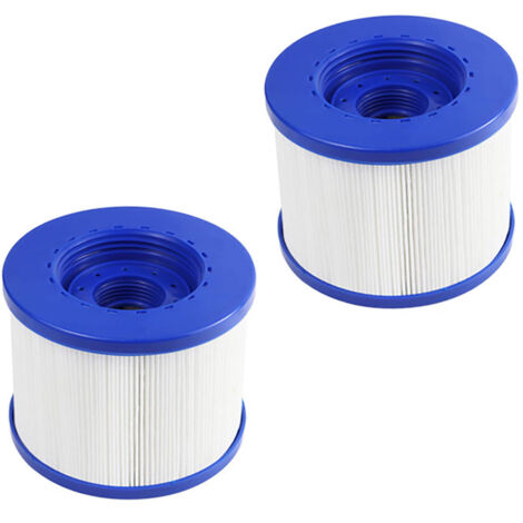 Ahlsen Stück drehbarer aufblasbarer Spa-Filter, 60 mm drehbarer aufblasbarer Spa-Filter für Schwimmbad-Filterkartuschen