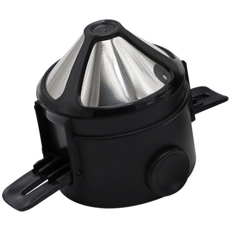 Ahlsen Wiederverwendbarer Kaffeefilter, Kaffeetropfer, Edelstahl, tragbar, papierlos, permanenter Teefilter, 1 bis 2 Tassen für Zuhause, Büro, Reisen