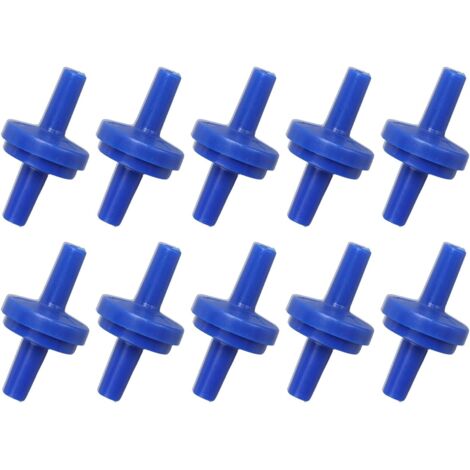 Ahlsen 10 Stück Einweg-Rückschlagventil aus Kunststoff für Wasser, Kraftstoff, Gas, Flüssigkeit, Luft (4 mm)