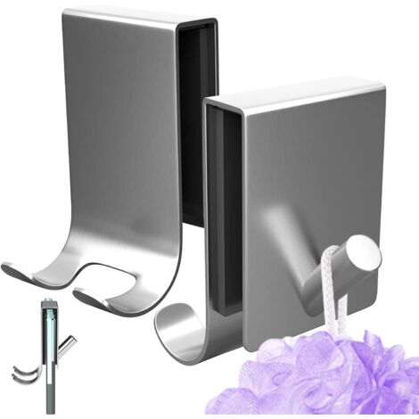 uikios Ganci adesivi per doccia delicati e resistenti, ganci adesivi da parete per articoli da bagno e cucina