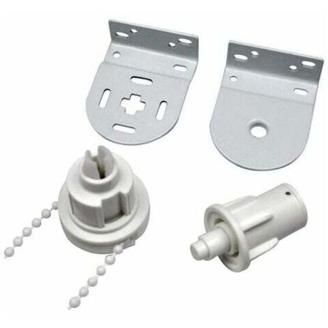 Vegena Set di 4 Supporti per Tenda a Rullo, Kit di Riparazione per Tende a Rullo Senza Fori per Tenda Avvolgibile Oscurante, Tenda Laterale, Doppia Tenda Avvolgibile, 17 mm