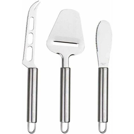 Ahlsen Piezas Juego de Cuchillos para Queso, Cuchillo para Queso, Cuchillo para Mantequilla, Adecuado para Cortar Queso y Cortar en Trozos pequeños (3 Tipos) (1/5)