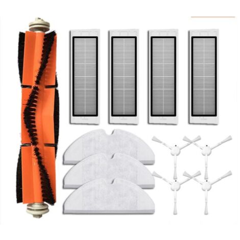 Ahlsen Accesorios para el robot aspirador Xiaomi Dreame F9 / Xiaomi Mijia 1C - 1 cepillo principal, 4 cepillos laterales, 4 filtros HEPA, 3 toallitas (1/5)