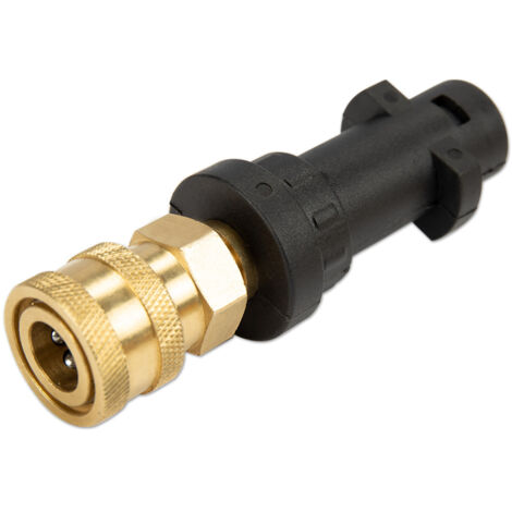 Ahlsen Adaptador de pistola de lavado a presión con conector de conexión rápida de 1/4", compatible con lavadoras a presión Karcher/Kärcher K series K2, K3, K4, K5, K6, K7 (1/5)