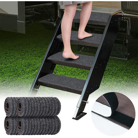 Ahlsen Cubierta para escaleras Lippert, cubierta para escalones de escaleras MORryde, cubierta para escalones para vehículos recreativos DIY, cubierta para escalones para vehículos recreativos (4 piez (1/5)