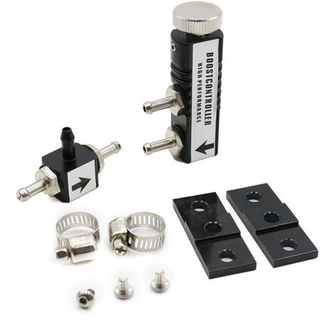 Ahlsen Controlador de impulso turbo manual para automóvil, controlador de impulso ajustable de 1-30 PSI, accesorios de modificación turbo de válvula de descarga universal, kit de turbocompresor diésel (1/4)