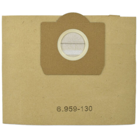 Ahlsen Bolsas para aspiradora Karcher 6.959-130.0 filtro de bolsa de papel para WD 3 MV 12 piezas (1/5)