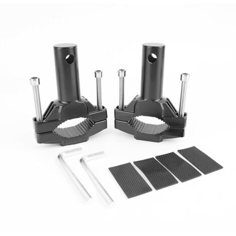 Ahlsen Uds. Soportes de lámpara de horquilla delantera soporte de montaje de luz antiniebla abrazadera de soporte de tubo de extensión de motocicleta (2 uds) (1/5)