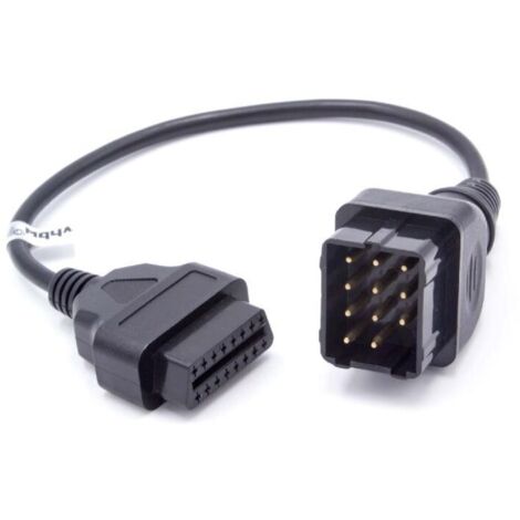 Ahlsen OBD2 - Cable adaptador para dispositivo de diagnóstico OBD apto para todos los modelos Renault - con conector de 12 pines