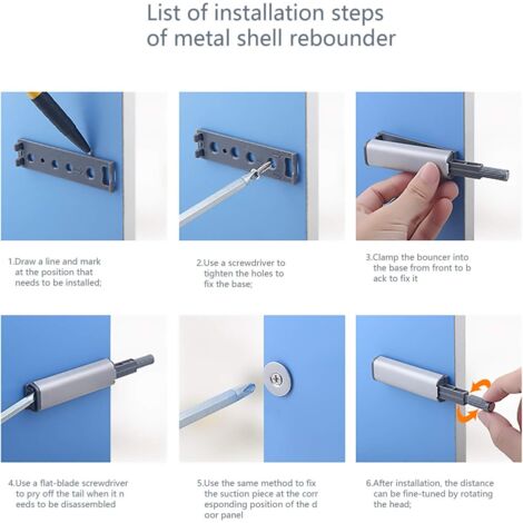 Ahlsen 10 Piezas Im n Empujar Para Abrir Cerradura Magn tica Empujar ahlsen-10-piezas-im-n-empujar-para-abrir-cerradura-magn-tica-empujar