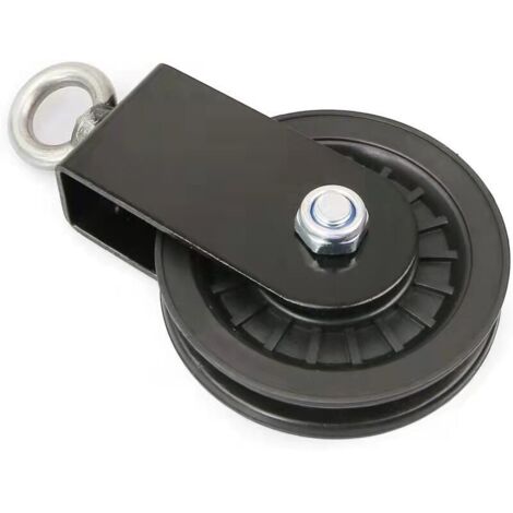 Ahlsen Poleas de Cable silenciosas de nailon de 90mm, accesorio de rueda de tracción de 360 grados para sistema de polea de elevación de Latte, bloques de elevación, equipo de gimnasio en casa