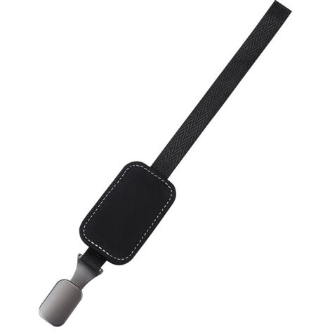 Ahlsen Ganchos para reposacabezas de asiento de coche, ganchos de gamuza para asiento trasero de vehículo, ganchos de almacenamiento de cuerda de nailon universales para asientos de coche (negro) (1/5)