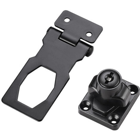 Ahlsen Pieza de cerradura de puerta con llave, cerrojo de puerta, cerrojo de cerradura, cerrojo de cerradura con llave con, cerrojo de cerradura de metal, para puerta, armario, cajas, muebles (1/5)