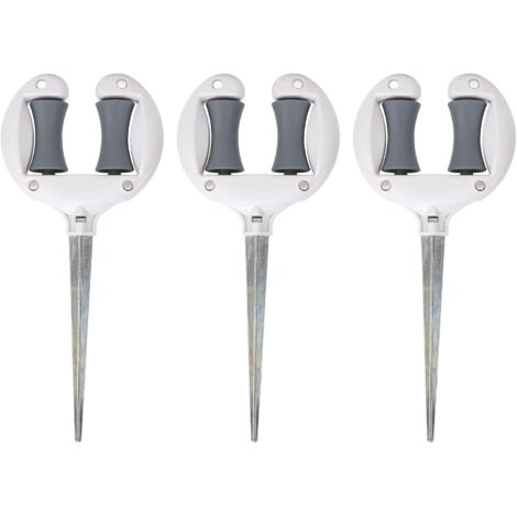 Ahlsen Guías para mangueras de jardín, posicionamiento de mangueras de agua, guías para mangueras de césped, soportes para estacas, postes guía para mangueras de jardín, accesorios para mangueras (1/5)