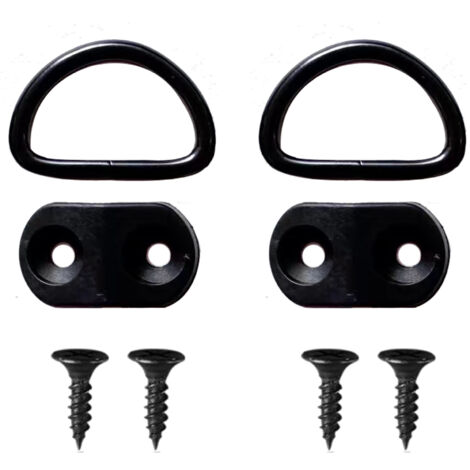 Ahlsen Anillas de amarre, 10 unidades, ganchos para red de maletero, anillo de fijación, anillo de amarre para asegurar cargas en barcos, coches, camping (1/3)