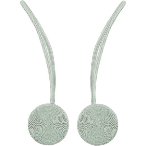 Ahlsen Hebillas Magnéticas Para Cortinas, Juego De 2 Hebillas Decorativas Para Cortinas Trenzadas A Mano Con Imán Fuerte Y Duradero - Verde Fruta (1/5)