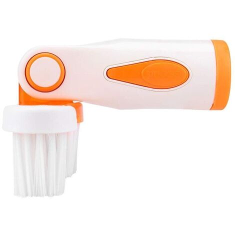 Ahlsen Cepillo para piscina, removedor de algas portátil, depurador de pared, herramienta de limpieza para piscina, naranja, 1 pieza (1/5)