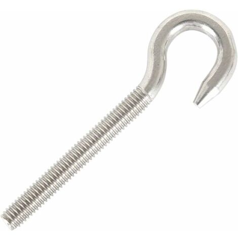 Ahlsen M10 Gancho Tornillo Tornillo Anillo Gancho Acero Inoxidable 304 Alta Dureza Gancho Tornillo Artículo Colgante Tornillo Gancho para Colgar Araña Artesanía 5 Piezas (1/5)