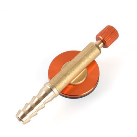 Ahlsen Válvula de interruptor de quemador Estufa de camping al aire libre Interruptor de interfaz universal Válvula de control de tanque de gas plano Accesorios de estufa de válvula de gas (amarillo) (1/5)