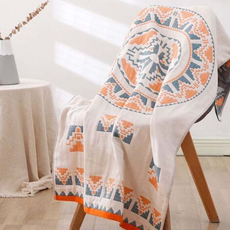 Ahlsen Otras colchas Toallas de algodón de lujo suave Colcha Toallas de playa individuales-70X140cm