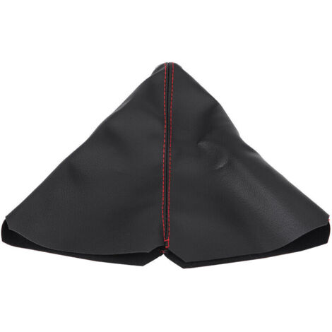 Ahlsen Pomo de cambio de marchas, cubierta antipolvo para maletero, cubierta para maletero de cambio, punto negro y rojo, cuero PU Universal (1/5)