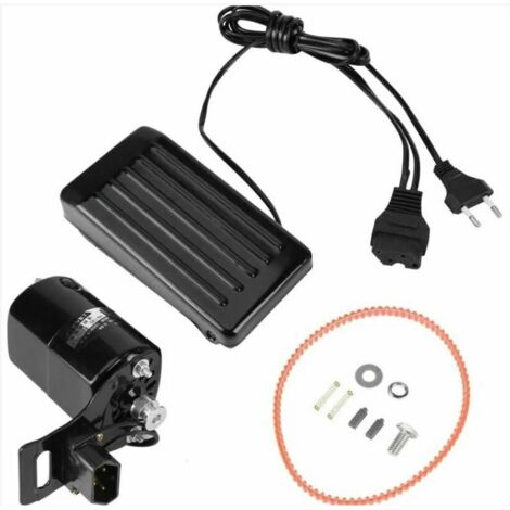 Ahlsen Pedal de control de pie para motor de máquina de coser Pedal universal para máquinas de coser antiguas Piezas de repuesto para motor de costura de 180 W con pedal(Impreso)