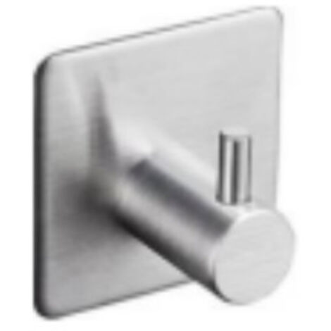 Ahlsen Ganchos Adhesivos de Pared, Pack de 4, Ganchos Adhesivos 3M, Colgadores para Cuadros de Acero Inoxidable, Sin Taladrar, Toallero para Baño, Salón, Dormitorio y Cocina, Plateado (1/5)
