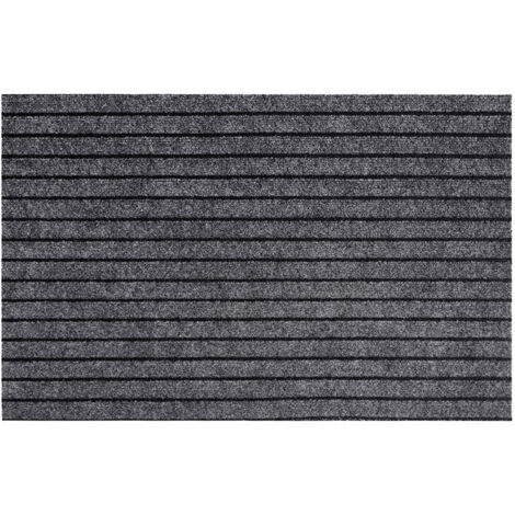 Alfombra de cocina de 40 x 120 cm, antideslizante y lavable, con reverso de goma, ideal para recibidor, cocina, entrada y recibidor (gris)