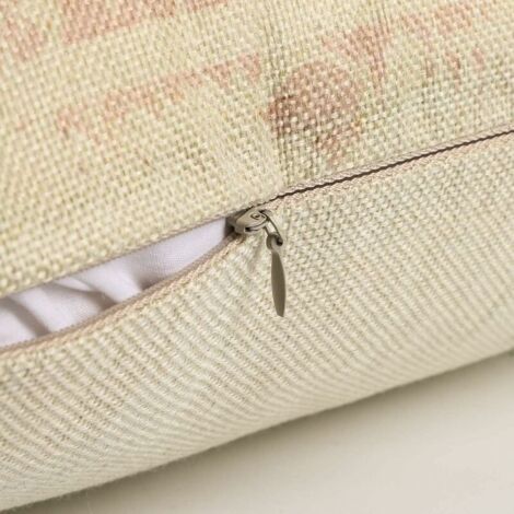 Funda De Almohada De Lino Con Diseño De Flamenco Y Plantas Tropical Para El Hogar, Funda De