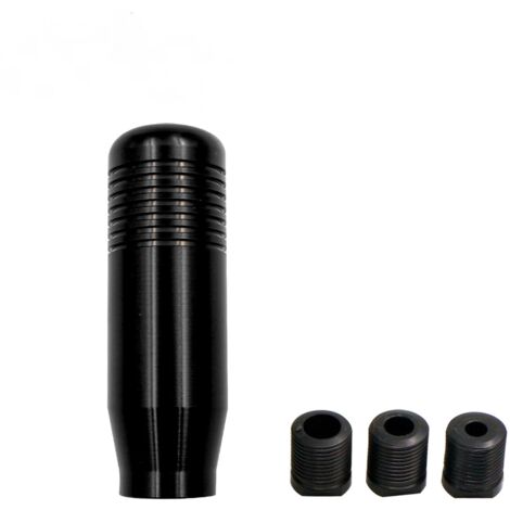 Ahlsen Pomo de palanca de cambios Pomo de palanca de cambios Pomo de palanca de cambios Pomo de palanca de cambios de coche Pomo de palanca de cambios universal con 3 adaptadores para automóviles manu (1/5)