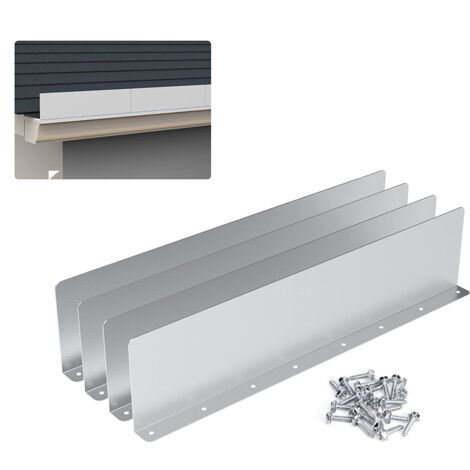 Ahlsen Deflector de lluvia de techo para bajante - Deflector de bajante de canalón Deflector de lluvia para protector de techo 4 piezas/juego 40x9 cm