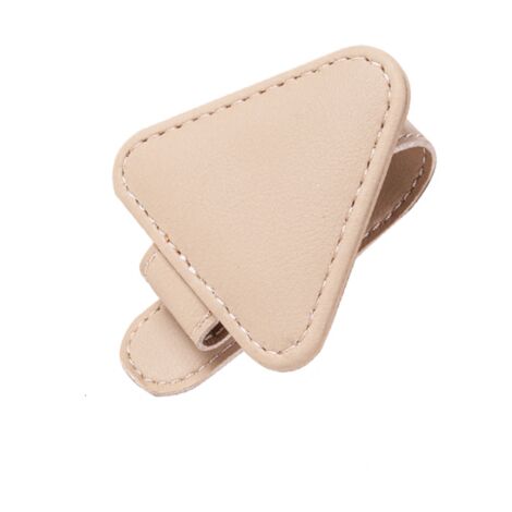 Ahlsen Paquete de 2 soportes magnéticos para gafas de sol de cuero para parasol para coche, accesorios universales para tarjetas y billetes (1/4)