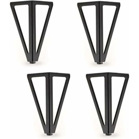 Ahlsen Patas para muebles, patas para muebles, patas de mesa con forma de horquilla, juego de 4 patas de mesa, patas de mesa de metal para bricolaje, resistentes, duraderas, perfectas para gabinetes,  (1/5)