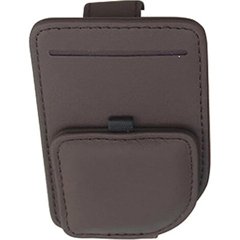 Ahlsen Soporte para gafas de sol para visera de coche, clip para tarjeta de billete, bolsa de almacenamiento para visera de coche, clip para tarjeta de billete, clip para gafas de sol para visera de c (1/5)