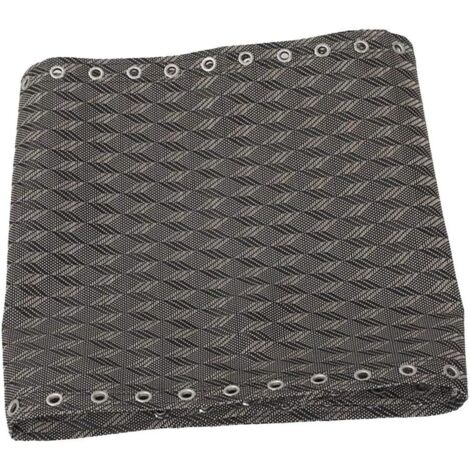 Tela de repuesto para sillón reclinable Non-Gravity perforada de 160 x 43 cm, color gris diamante, plegable, de malla Teslin.