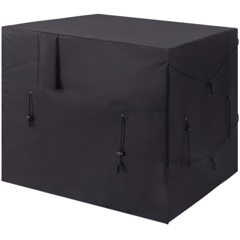 Ahlsen Cubierta para calentador de piscina, cubierta ajustable para bomba de calor de piscina, cubierta impermeable para muebles de exterior de tela Oxford 210D para muebles de aire acondicionado 101x (1/5)