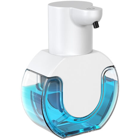 Ahlsen Dispensador automático de jabón Jabón líquido sin contacto Dispensador automático de jabón líquido de 430 ml para cocina con 4 niveles de dispensación de jabón ajustables (1/4)