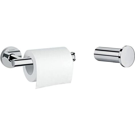 Portarrollos de papel higiénico cromado para baño (1/4)