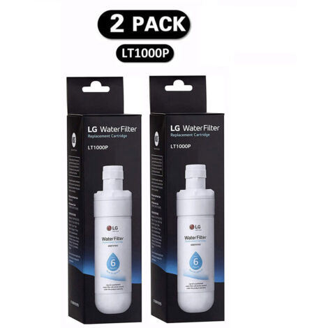 Ahlsen Paquete de 2 filtros (LT1000P). Frigorífico, filtro de agua del frigorífico. (1/5)