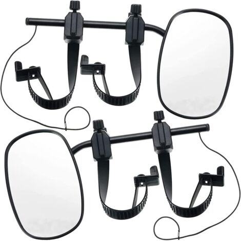Ahlsen Espejos de remolque para remolque, espejo retrovisor del coche RV, espejo de extensión ajustable para remolque de coche, caravana, autocaravana, 2 uds. (1/5)