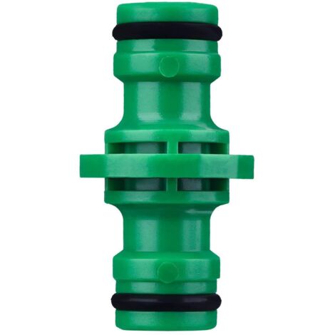 Ahlsen Pieza de conector de tubo con doble rosca exterior para conectar mangueras de jardín (verde) (1/5)