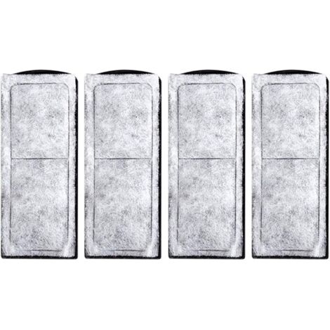Ahlsen Algodón de filtro de acuario, cartucho de filtro de acuario, reemplazo de algodón de filtro de acuario, cartucho de filtro de acuario, accesorios de filtro de pared de acuario, 4 piezas (1/5)