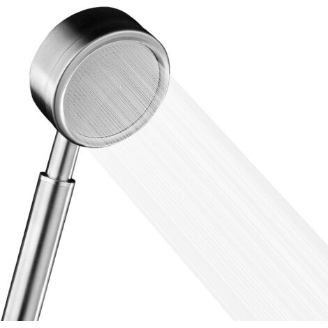 Ahlsen Cabezal de ducha elevado de acero inoxidable 304, ducha de mano, accesorios de filtro de cabezal de ducha de baño, plateado (1/5)