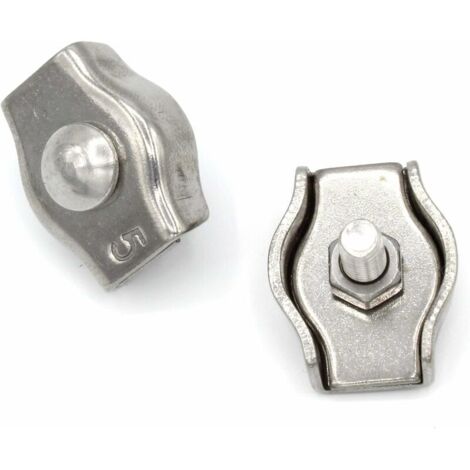 Ahlsen Bridas para cables Simplex de acero inoxidable de mm [paquete de 20], acero inoxidable 304 (1/5)