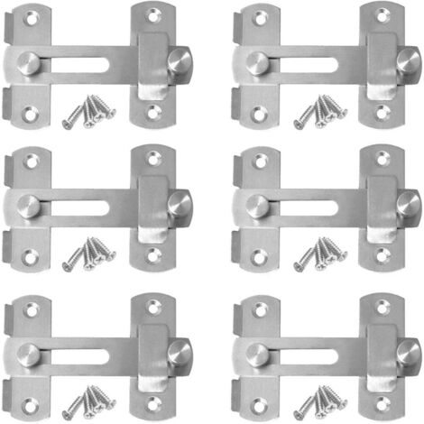 pestillos de palanca de acero inoxidable para puerta corrediza, cerradura de seguridad para puertas, ventanas y muebles. (1/5)
