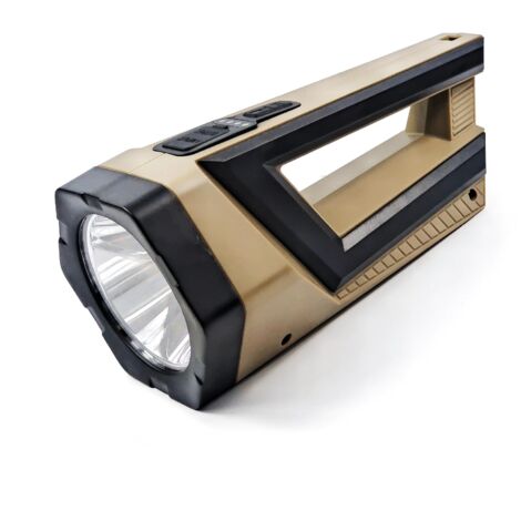 Linterna LED ultrapotente, recargable, resistente al agua. (1/5)