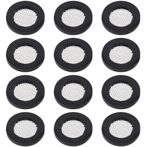 Ahlsen 20 piezas junta tórica para cabezal de ducha, filtro de malla, junta de acero inoxidable, arandela de goma con cabezales de ducha de 1/2" (1/5)
