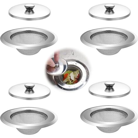 Ahlsen Pieza Evita Depósitos Obstruidos para Fregadero de Cocina Colador de Fregadero de Malla Filtro de Drenaje de Acero Inoxidable Coladores de Fregadero para Ducha Fregadero de Cocina Fregadero de (1/5)